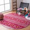 Safavieh Rectangular Adirondack Contemporary Area Rug, Fuchsia & Ivory - 4 x 6 ft. ADR277R-4 - alternate 5